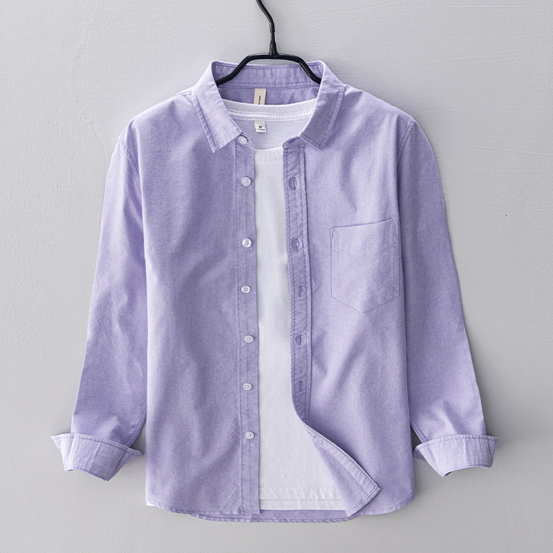 Oxford Cotton Casual Shirt Business - New style long-sleeved brand cotton shirts