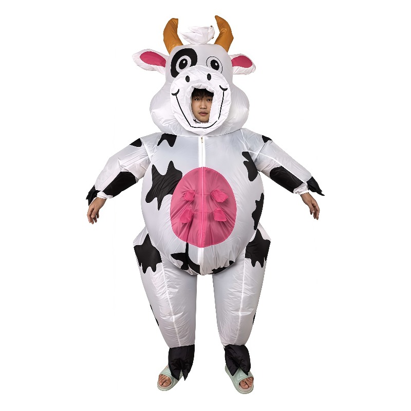 Suits - Halloween Funny Inflatable Cow Costume, Full‑Body