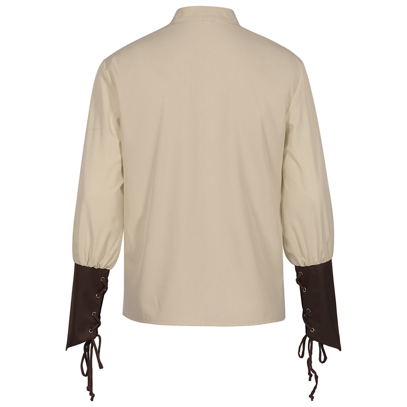 Men's Medieval Pirate Shirt Re - Medieval Gothic Lace Up Pirate Shirt recension och pris