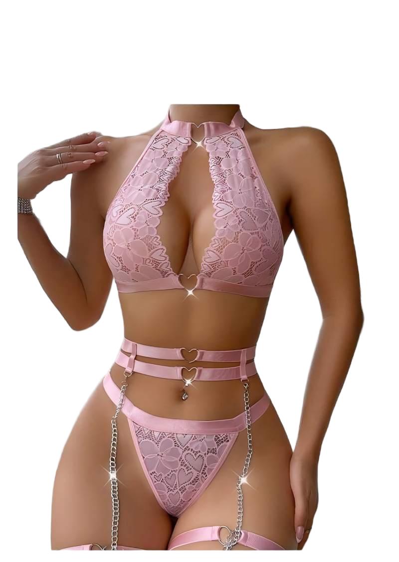 Sexy Lingerie Set Push Up Lace - Underwear recension och pris