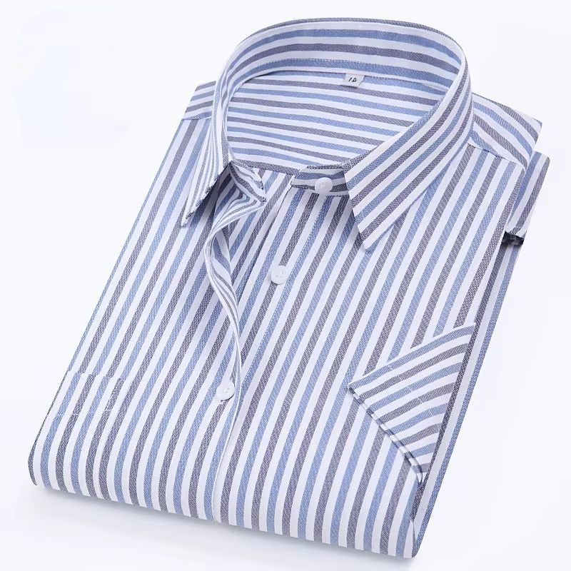 Summer 11XL Short Sleeve Men S - Oxford Cotton Casual Shirt Business recension och pris