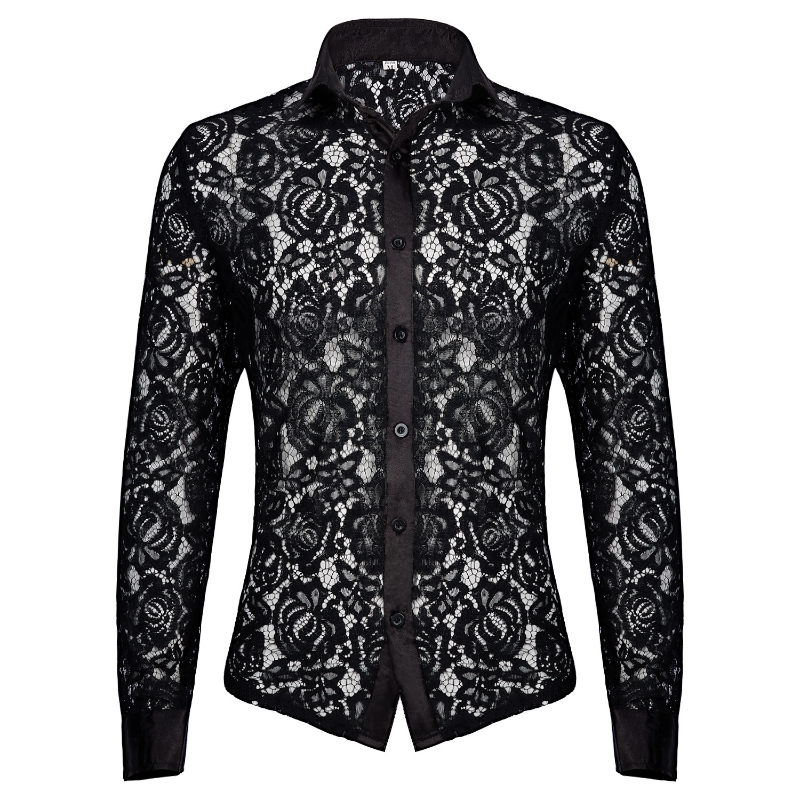 Sexy Medieval Men Lace Shirt V - Medieval Gothic Lace Up Pirate Shirt recension och pris
