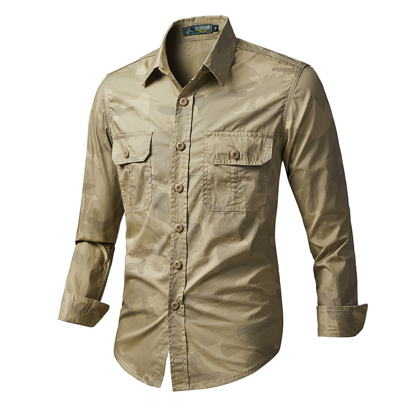 Spring Autumn Men's Tactical C - Tactical Military Shirt Cargo recension och pris