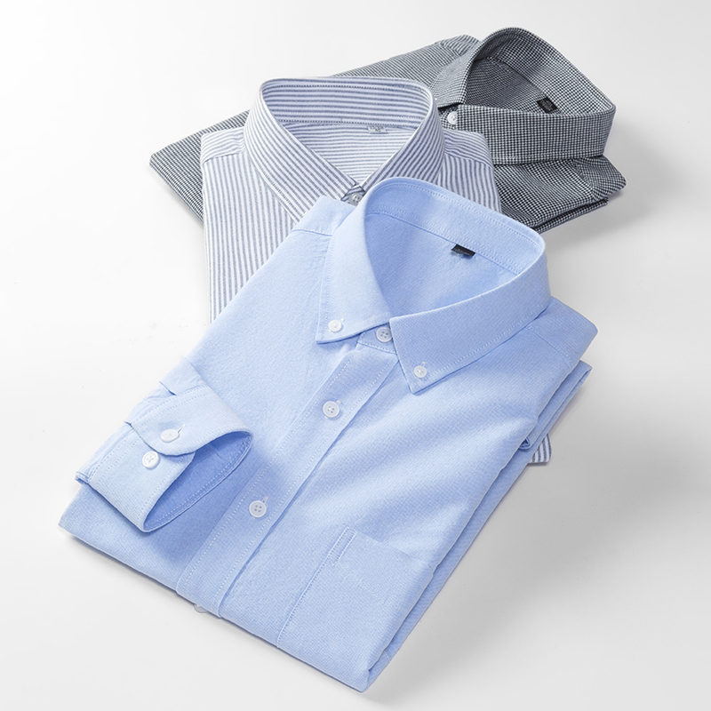 Spring New Men Oxford Shirt Lo - Oxford Cotton Casual Shirt Business recension och pris