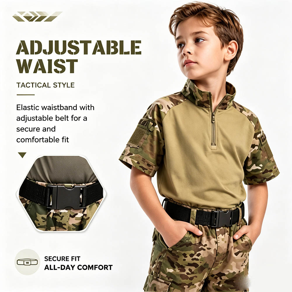 Kids Camouflage Tactical Frog  - Tactical Military Shirt Cargo recension och pris