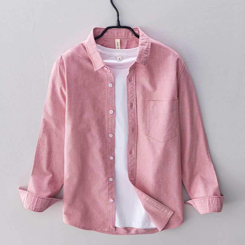 New style long-sleeved brand c - Oxford Cotton Casual Shirt Business recension och pris