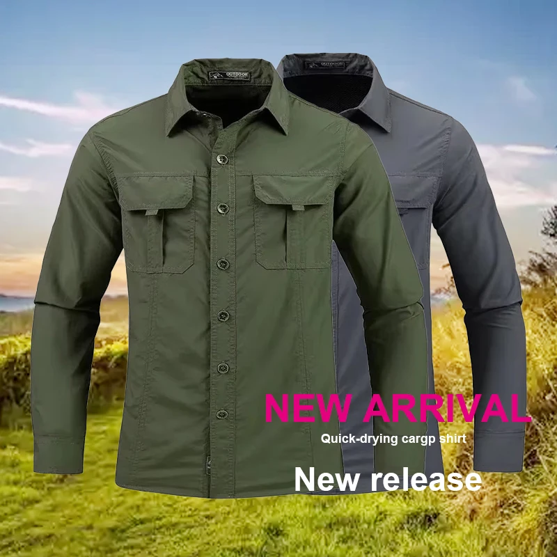 5XL Men Lightweight Quick-Dryi - Tactical Military Shirt Cargo recension och pris
