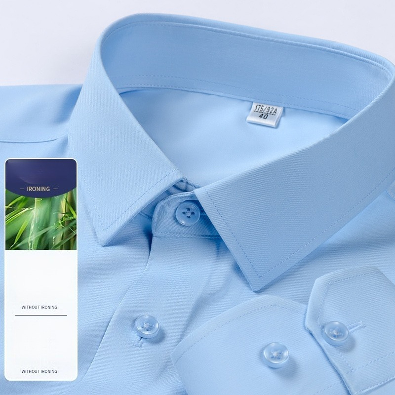 Men's Bamboo Fiber Long Sleeve - Breathable Bamboo Fiber Shirt Non Iron recension och pris