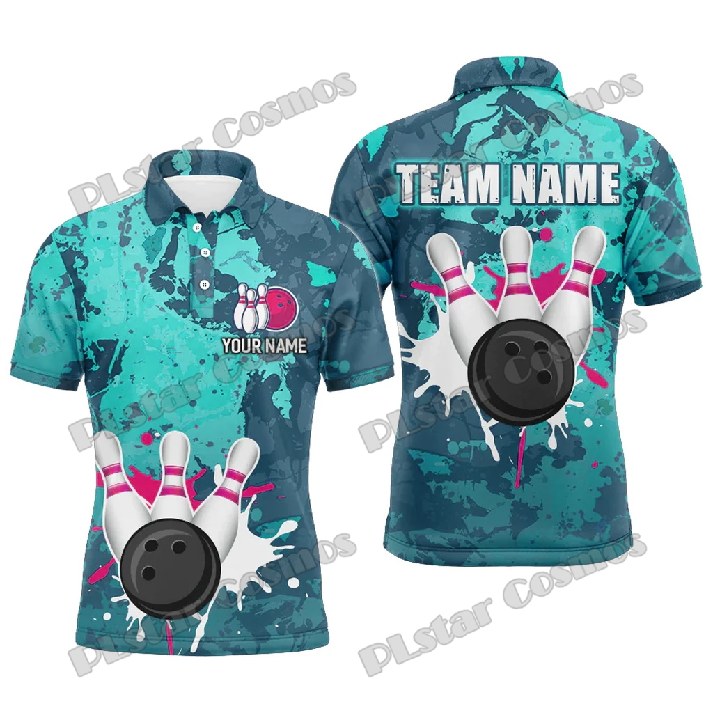 Retro Bowling Water Milk Multi - Short Sleeve Bowling Shirt Retro recension och pris