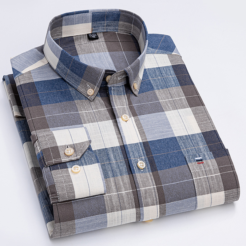 Men's Casual Shirts Cotton Oxf - Oxford Cotton Casual Shirt Business recension och pris